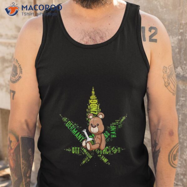 420 Cannabis Bear Bong Stoner Weed Shirt