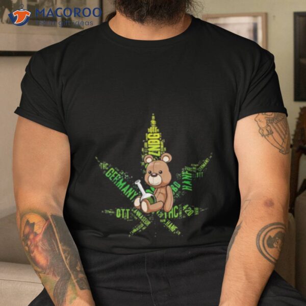 420 Cannabis Bear Bong Stoner Weed Shirt