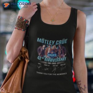 42nd anniversary motley crue nfl draft 2023 1981 2023 thank you for the memories signatures shirt tank top 4