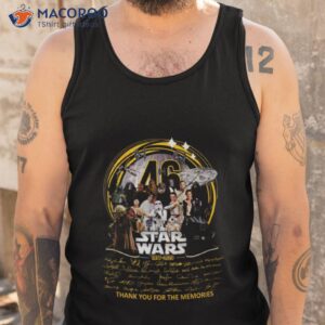 46 star wars 1977 2023 signature thank you for the memories t shirt tank top