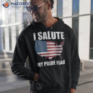 4th July Fathers Day I Salute My Pride Flag Shirt