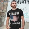 4th July Fathers Day I Salute My Pride Flag Shirt