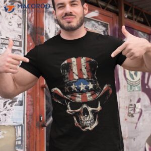 4th July Y’allternative Usa Flag Western Skull Shirt