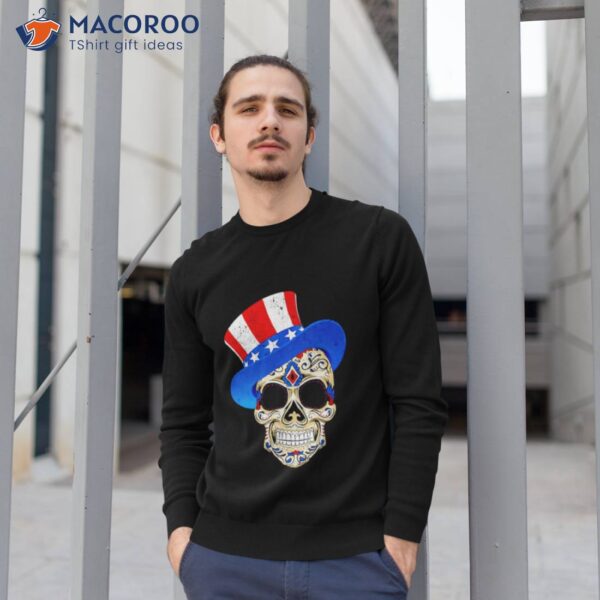 4th Of July American Sugar Skull Shirt