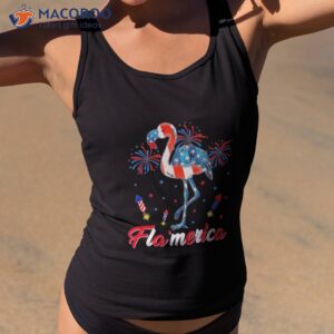 4th Of July Flamingo American Flag Usa Shirt