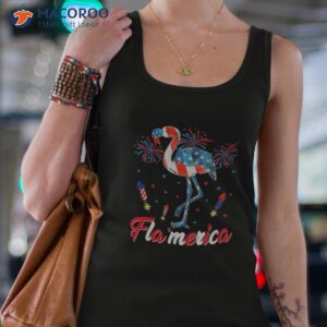 4th of july flamingo american flag usa shirt tank top 4