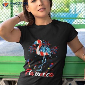 4th of july flamingo american flag usa shirt tshirt 1