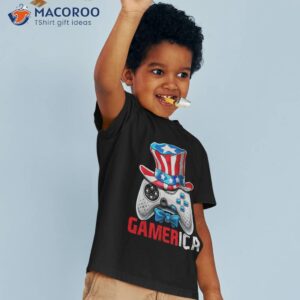 4th of july video game american flag uncle sam gamer boys shirt tshirt 3