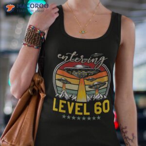 60 year old birthday entering gaming controller level up shirt tank top 4