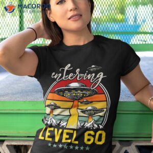 60 year old birthday entering gaming controller level up shirt tshirt 1