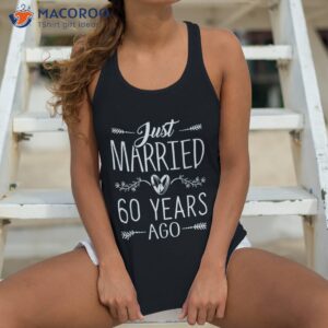 60th wedding anniversary 60 years marriage matching shirt tank top 4