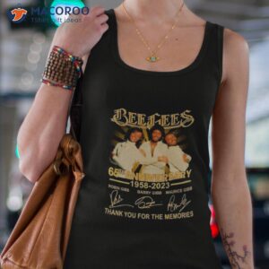 65th anniversary 1958 2023 robin gibb barry gibb maurice gibb signature thank you for the memories shirt tank top 4