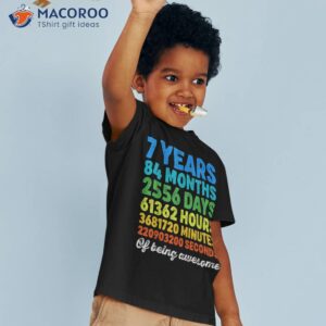 7 years old 7th birthday shirt vintage retro countdown tshirt 3