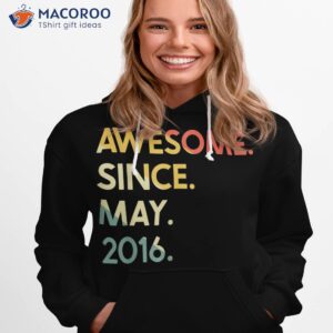 7 years old awesome since may 2016 7th birthday shirt hoodie 1