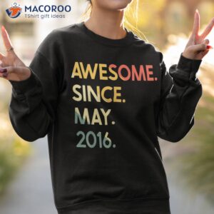 7 years old awesome since may 2016 7th birthday shirt sweatshirt 2