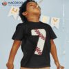 7 Years Old Kids Baseball Fans 7th Birthday Party Boys Girls Shirt