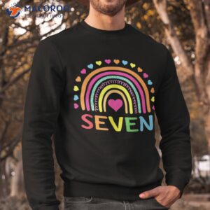 7 years old rainbow 7th birthday gift for girls boys kids shirt sweatshirt