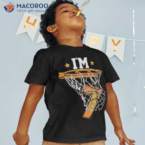 7th Birthday Basketball I’m 7 Boys Kids Shirt