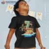 7th Birthday Party Pirate 7 Years Old Boy-girl Natal Day Shirt