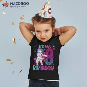 8 Year Old Gifts Unicorn Flossing 8th Birthday Girl Party Shirt