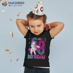 8 year old gifts unicorn flossing 8th birthday girl party shirt tshirt 2