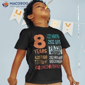 8th Birthday Boy Master Builder 8 Years Old Block Building Shirt