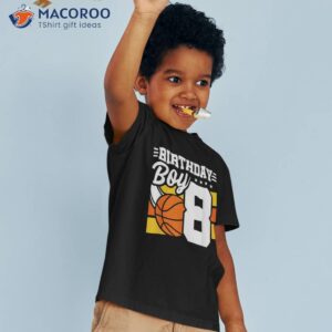 8th birthday basketball party boy shirt tshirt 3