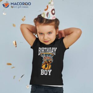 8th Birthday Basketball Tshirt 8 Years Old Kids Gift Shirt