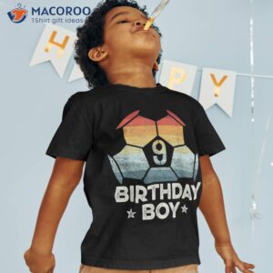 9 Year Old Soccer Player Gifts 9th Birthday Boy Ninth Bday Shirt