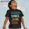 9 Years Old Decoration Legend Since June 2014 9th Birthday Shirt