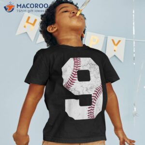 9th birthday 2014 baseball boys kids nine 9 ninth gift shirt tshirt 1