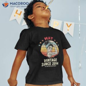 9th Birthday Vintage Since May 2014 Decor Shirt