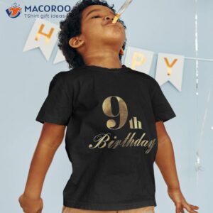 9th ninth birthday party wear shirt tshirt