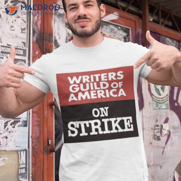 Adam Conover Writers Guild Of America On Strike Shirt