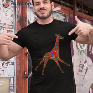 African Giraffe Animal Wildlife Illustration Shirt