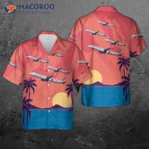 Airbus A321 American Airlines “stand Up To Cancer” Hawaiian Shirt