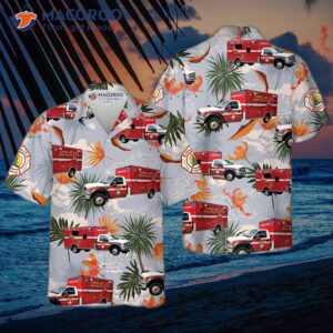 Alaska Capital City Fire Rescue Truck Hawaiian Shirt