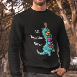 all together now summer reading 2023 cute dinosaur shirt sweatshirt