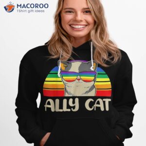 ally cat shirt lgbtq lgbt flag hoodie 1