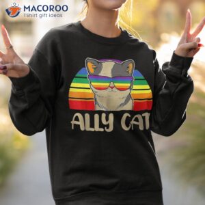 ally cat shirt lgbtq lgbt flag sweatshirt 2