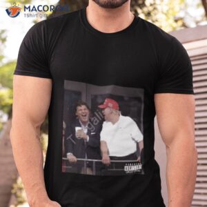 alx wearing tucker carlson and trump shirt tshirt