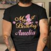 Amelia 1st Birthday 1 Year Old Girl Shirt