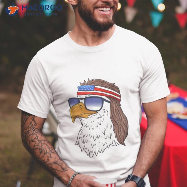 American Bald Eagle Mullet 4th Of July T-Shirt