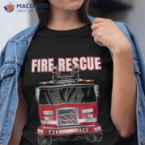 american fire rescue firefighter departt truck fireman shirt tshirt