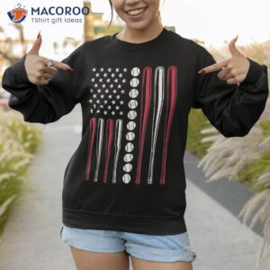 american flag baseball team gift for boys girls shirt sweatshirt