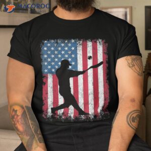 American Flag Baseball Team Gift For Boys Girls Shirt