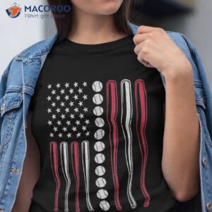 american flag baseball team gift for boys girls shirt tshirt