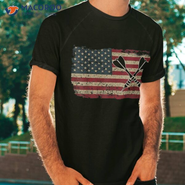 American Flag Darts Shirt I Proud Usa Dart Player Jersey