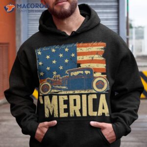 american flag hot rod custom car merica 4th of july shirt hoodie