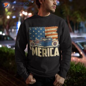 american flag hot rod custom car merica 4th of july shirt sweatshirt